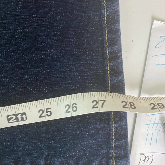 Grane Boot Jr blue jean Size 9 Short Dark Wash Embroidery - Picture 11 of 12